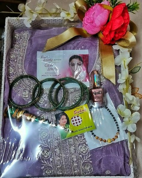 Special hamper for teej festival Teej Festival Look, Haritalika Teej, Teej Festival, Astro Tarot, Fancy Makeup, Festival Looks, Gift Hampers, Festival, Makeup