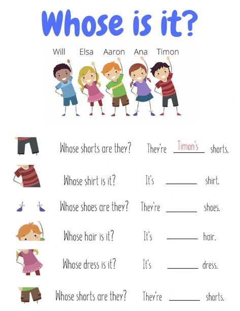 Whose Is It? - Interactive worksheet Whose Is It Worksheet, Whose Worksheet, Nouns For Kids, English Primary School, Possessive Nouns, English Grammar For Kids, Reading Comprehension Lessons, Grammar For Kids, Nouns Worksheet