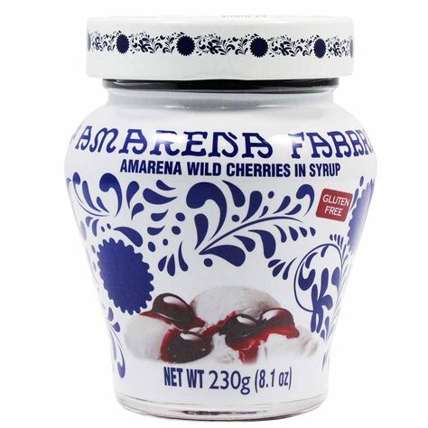 Family made since 1905, Fabbri’s Amarena Cherries in Syrup is one of the most iconic products in Italy. Unique and inimitable, these luscious dark red cherries are the result of carefully selecting the best fruit, seeded and candied in syrup according to a process handed down generation to generation. To enjoy it like Amarena Cherries, Cherry Bread, Lidia Bastianich, Cherry Syrup, Italian Market, Cherry Cocktail, Strawberry Syrup, Cherry Candy, Dessert Toppings