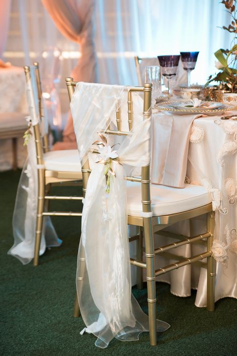 Chiavari Chairs Decor, Gold Chivari Chairs, Gold Chairs, Chivari Chairs, Party Chair, Wedding Chair Sashes, Tiffany Chair, Gold Chiavari Chairs, Chair Bows