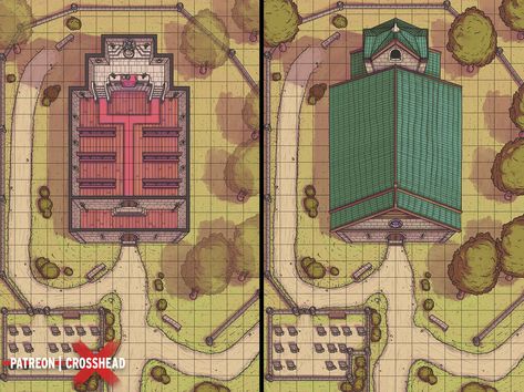 D&D Maps n' Stuff Steampunk Airship, Building Map, Tabletop Rpg Maps, Rpg Map, Town Map, Dungeon Maps, D D Maps, D&d Dungeons And Dragons, Fantasy Map