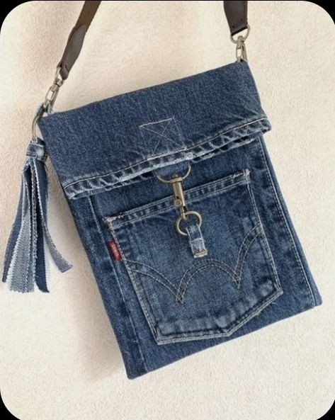 Pola Bra, Denim Bags From Jeans, Diy Jean Bag, Återvinna Jeans, Diy Bags Jeans, Tas Denim, Recycled Jeans Bag, Denim Bag Diy, Denim Bag Patterns