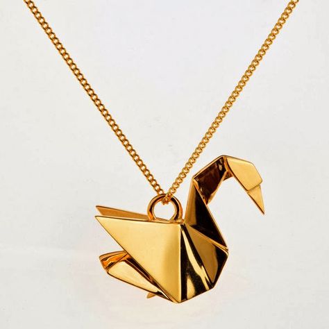 Origami Paper Crane Necklace Crane Necklace, Paper Magic, Necklace Collar, Jewelry Accessories Ideas, Paper Crane, Classy Jewelry, Jewelry Images, Fantasy Jewelry, Girly Jewelry