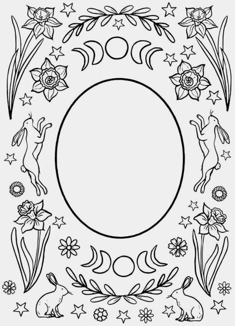 Wiccan Artwork, Easter Artwork, Moon Altar, Fathers Day Coloring Page, Spiderman Coloring, Mario Coloring Pages, Barbie Coloring Pages, Colouring Page, Hello Kitty Coloring