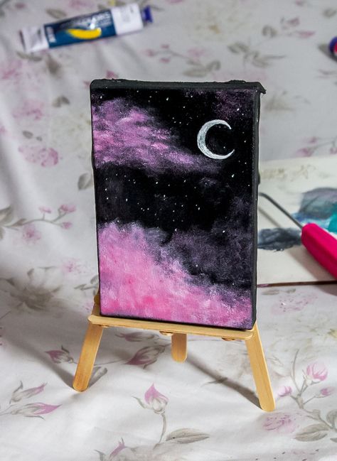 Witchy Acrylic Painting, Saturn Painting, Witchy Painting Ideas, Saturn Art, Abstract Painting Diy, Whimsy Art, Diy Canvas Art Painting, Personalized Journal, Paint Ideas