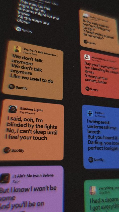 #spotify #aesthetic Spotify Lyrics Aesthetic The Weeknd, Music Asthetics Wallpaper Spotify, Spotify Screenshot Aesthetic, Martin Garrix Aesthetic, Song Lyrics Collage, Lagu Spotify Aesthetic, We Don't Talk Anymore Lyrics, Room Asthetics, Spotify Lyrics Aesthetic