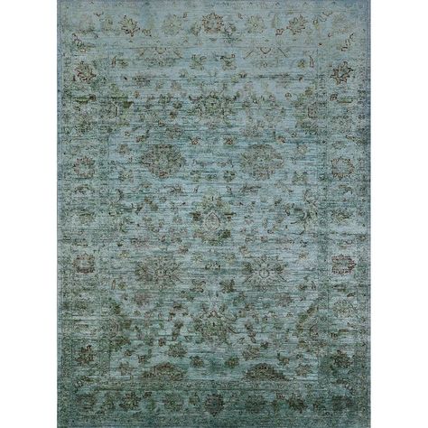 Bungalow Rose Gaugain Oriental Blue Area Rug | Wayfair Rose Rug, Rug Colors, Rug White, Modern Urban, Rug Stain, Rug Blue, Rug Shapes, White Area Rug, Indoor Area Rugs