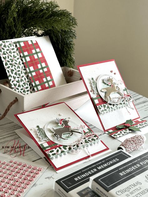 Happy New Year Stampin Up Cards, Dashing Deer Stampin Up Cards, Reindeer Days Dsp, Reindeer Fun Su, Stampin Up Reindeer Days Cards, Su Reindeer Fun Cards, Stampinup Christmas Cards 2024, Filled With Fun Stampin Up Cards, Stampin Up Reindeer Fun Cards