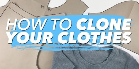 Have you ever owned an article of clothing that you really love and when it started to get thread bare you couldn't find it at the store any more? Or you just like the way something fit so much, you wanted to make it in other colors? If so, Wendy shows you how you can clone your clothes! We all h Diy Sy, Sew Your Own Clothes, Sew Ins, Pattern Drafting, Sewing Projects For Beginners, Sewing For Beginners, Learn To Sew, Sewing Patterns Free, Free Sewing