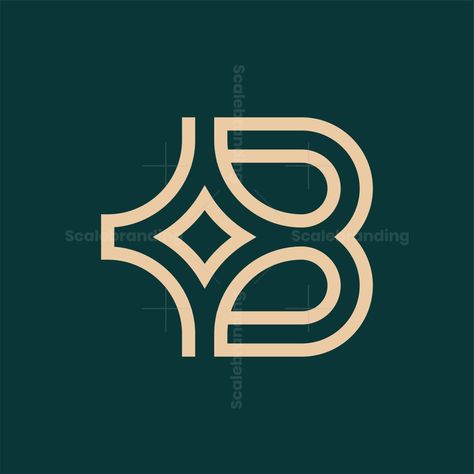 Elegant and luxury Outline B Star Logo. the perfect combination of the letter B with the star symbol. Outline B Star Logo can be optimally applied to print and digital media B Food Logo, Logo Design Star, Digital Media Logo, Space Branding, Negative Space Logo, W Monogram, B Letter Logo, Logo Star, Business Hacks