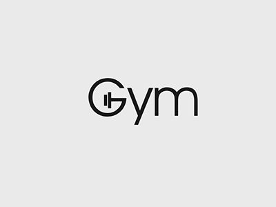 Gym - verbicon by Inumimo Ayomide Gym Minimalist Design, Gym Font Design, Gym Logos Ideas, Gym Logo Design, Gym Branding, Logos Gym, Logo Handwritten, Logo Fitness, Typographic Logo Design