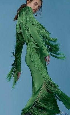 Green Fringe Dress, Green Dress Outfit, Country Dresses, Fringe Dress, Green Midi Dress, Only Fashion, Dresses For Teens, Dress Cuts, Edgy Fashion