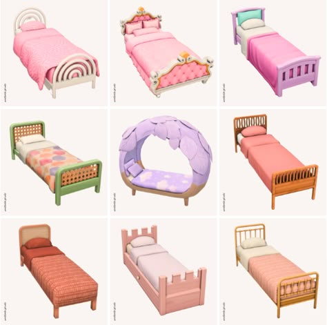 Sims 4 Bed Cc Maxis Match Patreon, Sims 4 Kid Cc Furniture, Sims 4 Aesthetic Cc Furniture Bedroom Patreon, Sims 4 Cc Single Bed Patreon, Teen Sims 4 Cc Bedroom, Girly Beds, Sims Cc Kids Room, Sims 4 Child Room Cc, Sims 4 Kids Cc Furniture