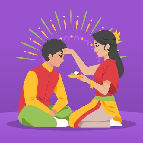 Free vector flat bhai dooj illustration | Free Vector #Freepik #freevector #india #family #festival #celebration Bhai Dooj, Family Festival, Festival Celebration, Vector Photo, Graphic Resources, Vector Free, India, Festival, Illustrations