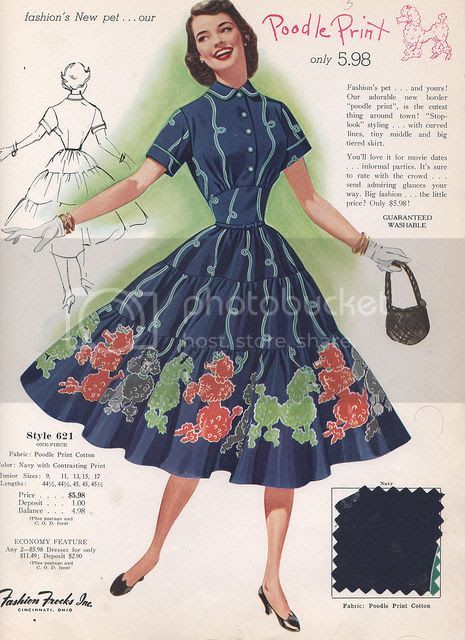 Frocks Style, Fashion Frocks, Fashion 50s, 1950s Dresses, 1950 Fashion, Frock Style, Fashion Illustration Vintage, Poodle Skirt, Fifties Fashion