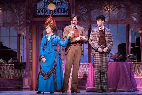 -Bernadette Peters, Gavin Creel and Charlie Stemp- •Dolly, Cornelius and Barnaby• { #hellodolly #hellodollybway #hellodollybroadway… Hello Dolly Broadway, Hello Dolly Musical, Gavin Creel, Broadway Costumes, Bernadette Peters, Posts On Instagram, The Boy Next Door, Bette Midler, Theatre Costumes