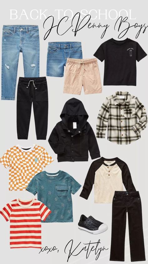 Boys School Outfits, School Clothing, Boys Outfits, Back To School Kids, Okie Dokie, School Kids, Toddler Boy Outfits, Back To School Outfits, Toddler Fashion