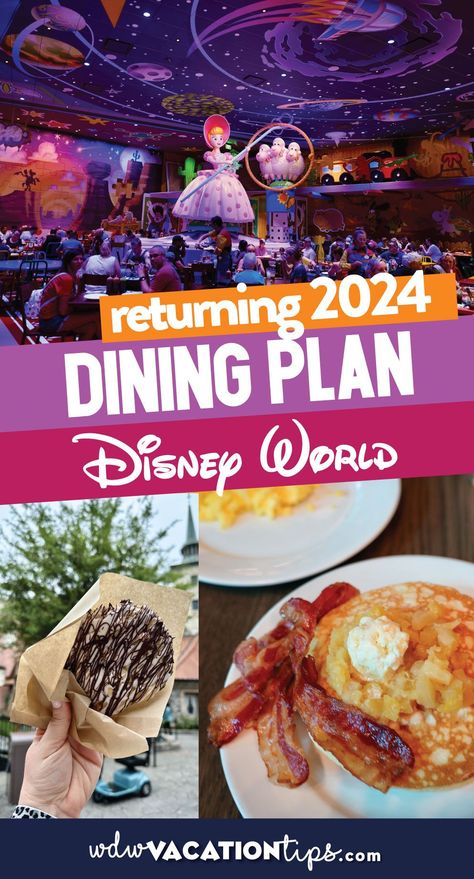 Guests who visit Walt Disney World and stay at Disney World Resort can purchase the Disney Dining Plan starting January 9th, 2024. You can start booking these vacation stays with the Dining Plan on May 31, 2023, so let’s get cracking and break down all of the information about the Disney Dining Plan and all of the new changes! Dining At Disney World, Big Mouse, Dining Plan, January 9th, Disney World Vacation Planning, Character Dining, Disney World Restaurants, Disney World Food, Disney Restaurants