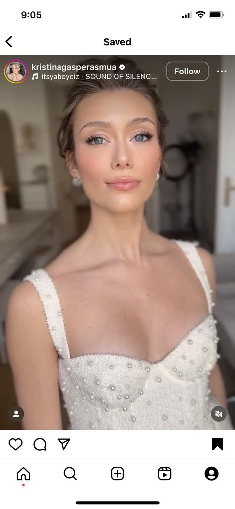 Bridal Makeup For Blue Eyes Natural, Spring Glam Makeup, Wedding Make Up Natural Blue Eyes, Bridal Hair For Round Face, Romantic Wedding Makeup Bridal, Wedding Guest Makeup Green Eyes, Wedding Makeup Pale Skin, Wedding Makeup For Fair Skin, Bright Wedding Makeup