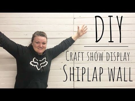 Easy Shiplap, Easy Room Decor, Craft Fairs Booth, Shiplap Wall, Diy Display, Fabulous Diy, Display Wall, Old Lights, Craft Show Displays