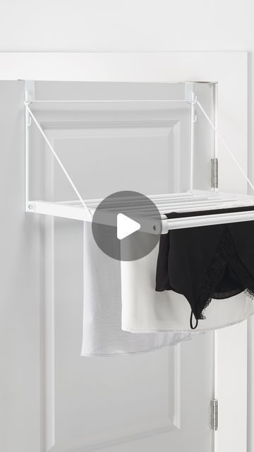 The Container Store on Instagram: "An easy organizational win for 2024 is to save space in your home with an Over-the-Door Drying Rack! 👚💙 You can find even more solutions to get organized for the new year at #TheContainerStore. 

See below the features and benefits. Video by: @horderly

👖 Air-dry your favorite delicates with a drying rack that makes the most of limited spaces. Provides 15.75’ of drying space.
👗 Choose from two drying angles; folds flat when not in use.
👔 Fits most residential and commercial doors with included hooks.

#laundry #laundryday #cleaninghacks #lifehacks #newyearsresolutions #hometips #smallspaces #cleaningtips #homegadgets #storagesolutions" Commercial Doors, The Container Store, Container Store, Get Organized, Drying Rack, Home Gadgets, Home Hacks, Getting Organized, Air Dry