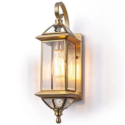 Lantern Wall Light, Outside Light Fixtures, Porch Light Fixtures, Copper Wall Light, Simon Carter, Exterior Light Fixtures, Porch Light, Lights Wall, Exterior Wall Light