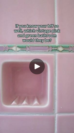 322K views · 40K reactions | pink and green bathrooms 🍬

a classic vintage color combo
which is your fav?

this is the colorway of one of my bathrooms 🐷🧼 

#bathroom #bathroomdesign #bathroomgoals #mcm #midcenturymodern #midcenturydesign #artdeco #spanishtile #artnouveau #artdecobathroom #1920s #1930shome #1940svintage #1960svintage #which #whichone #whichoneareyou #whichwouldyouchoose #pinkandgreen #cosmoandwanda | Julien | Peggy March · I Will Follow Him Pink And Green Bathroom, Green Bathrooms, Cosmo And Wanda, Art Deco Bathroom, Bathroom Goals, Spanish Tile, Green Bathroom, Vintage Color, Color Combo