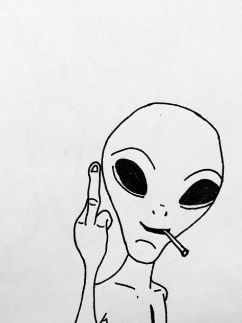 Pothead Drawings, Trippy Drawing Ideas, Alien Drawings, Trippy Drawings, Soyut Sanat Tabloları, Funny Drawings, Trippy Art, Cool Art Drawings, Art Drawings Simple