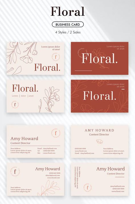 Floral Business Card Template PSD, AI, EPS Flower Shop Business Card, Rose Business Card, Etsy Business Cards, Flower Business Card, Cosmetic Business Cards, Florist Business Card, Spa Business Cards, Shein Gift Card, Florist Logo