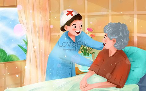 Nurse caring for patients illustration image,picture free download 401723161,free picture,lovepik.com,world nurses day,nurses day,nurses#illustration#emotion Images Of Nurses, Digital Media Marketing, Vi Design, Black Friday Christmas, Nurses Day, Nursing Care, Outdoor Advertising, Christmas Poster, Free Picture