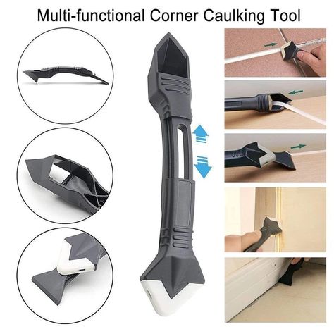 Saker Silicone Caulking Tools – Smart saker How To Remove Caulking, Caulking Tools, Glass Glue, Silicone Caulk, Corner Shower, Half Time, Surface Cleaner, Removal Tool, Silica Gel