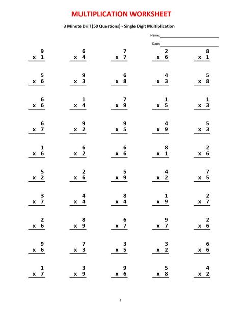 Multiplication 3 minute drill V 10 Math Worksheets with | Etsy Grade 4 Math Worksheets, 10th Grade Math Worksheets, Ks1 Maths Worksheets, Multiplication 4th Grade, Grade 4 Worksheets, Grade 3 Worksheets, Multiplication 3rd Grade, Math Worksheets Multiplication, Grade 2 Worksheets