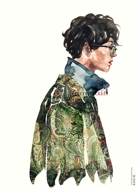 Kasiq Jungwoo, Illustration Series, Fashion Illustration Watercolor, Quote Artwork, Color Illustration, Human Face, Fashion Drawing, Fashion Illustration, Fashion Art