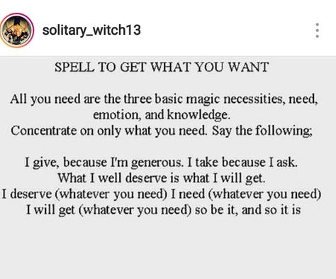 Witchcraft Sayings, Get What I Want Spell, Spell To Get What You Want, Spells To Get What You Want, Chaos Magick Spells, Highlight Drawing, Spiritual Tips, Wish Spell, Chaos Magick