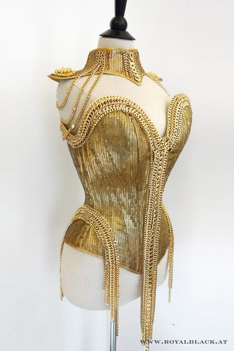 Gold Sequin Fabric, Gold Corset, Burlesque Costume, Corset Fashion, Corsets And Bustiers, Sequin Fabric, Fantasy Fashion, Performance Outfit, Bustiers