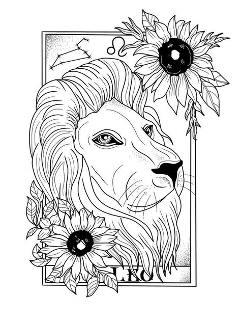 Leo Zodiac Drawing, Starcodes Astro Oracle, Leo Astrology Art, Leo Drawing, Leo Art, Leo Tarot, Tarot Zodiac, Tarot Card Tattoo, Tarot Tattoo