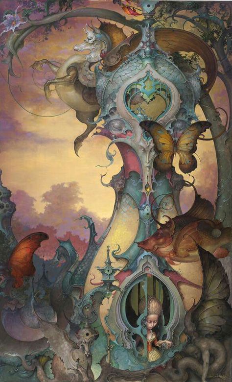 Daniel Merriam Daniel Merriam, All Things, Magical Realism, Fantasy Land, Creation Art, Mural Ideas, Art Et Illustration, Pop Surrealism, Fantasy Artist