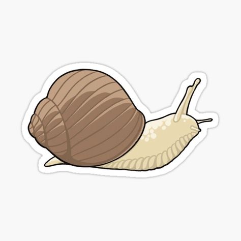 Snail Sticker, Nature Stickers, Animal Stickers, Cute Stickers, Science Poster, Sticker Design, Stranger Things Fanart, Vinyl Sticker, For Sale