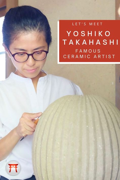 Today, we’re happy to introduce you to Yoshiko san, a ceramic artist from a wonderful pottery family in Shigaraki, a local town in Shiga Prefecture, famous for its ceramic art for many centuries. Shigaraki, as one of Japan’s Six Ancient Kilns, is one of the oldest pottery producing places in Japan producing amazing works from as early as the 1300’s! Famous Ceramic Artists, Places In Japan, Language Exchange, Old Pottery, Exchange Student, Shiga, Ceramic Artists, Ceramic Art, Painting & Drawing