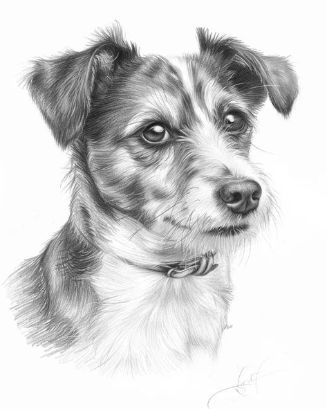 Full Color Image in ai-img-gen.com 🔸 Lovely detailed grayscale realistic pencil sketch of a cute Dog:: expressive big eyes, lifelike , in... 🔸 From Midjourney AI Image Jack Russell Terrier Drawing, Terrier Drawing, Realistic Pencil Sketch, Color Image, Russell Terrier, Small Breed, Jack Russell Terrier, Facial Expressions, Pencil Sketch