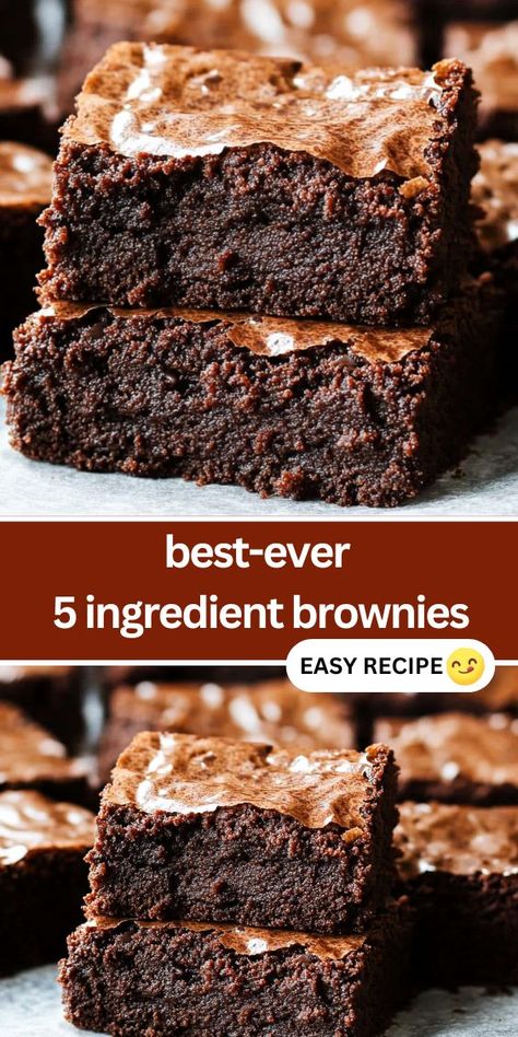 Discover the ultimate 5-ingredient brownies that are rich, fudgy, and incredibly easy to make. These brownies feature a perfect balance of sweetness and chocolate flavor, making them an irresistible dessert for any occasion. With just sugar, eggs, butter, cocoa powder, and flour, you can create a delicious treat that everyone will love. Whether you’re hosting a gathering or craving a sweet snack, these brownies are sure to impress. Brownie With Cocoa Powder, Brownies Made With Cocoa Powder, Blueberry Crumble Bars, Pumpkin Fudge, Blueberry Crumble, Cinnamon Roll Cake, Sugar Eggs, Easy Homemade Recipes, Cream Desserts