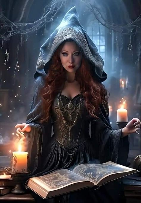 Beautiful Witch Goddesses, Magic Book Aesthetic, Medieval Sorceress, Sorceress Aesthetic, Dark Witch Costume, Dark Fantasy Witch, Witches Photoshoot, Fantasy Sorceress, Sorceress Art