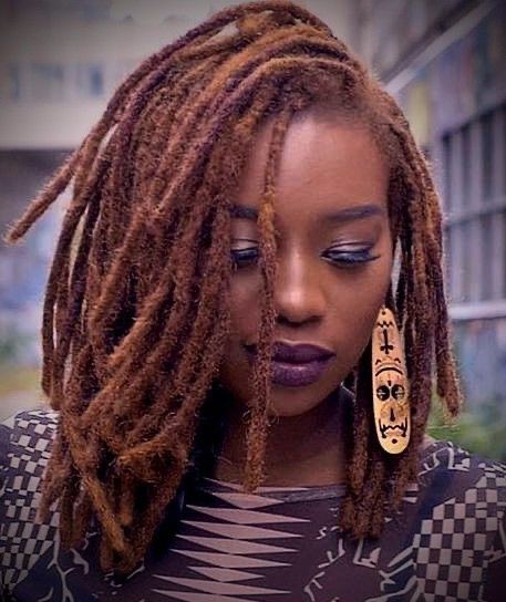 Amber Locs Black Women, Locs Haircut For Women, Locs Dyed, Locks Hairstyle, Color Locs, Pretty Dreads, Blonde Dreadlocks, Short Hair Styles African American, Locs Styles