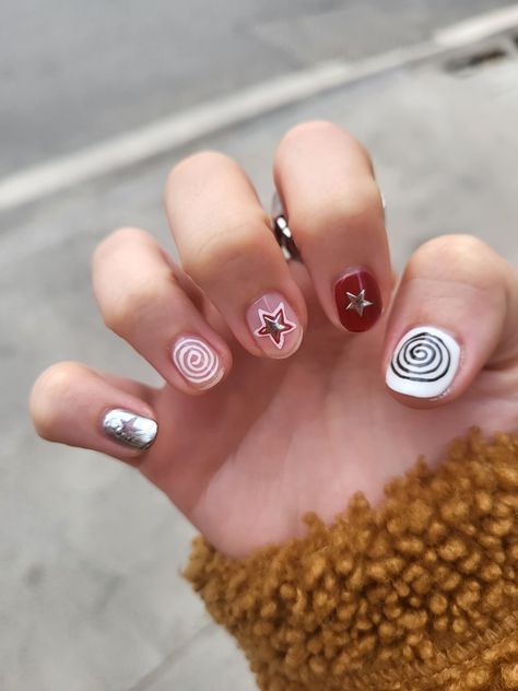 Weirdcore Nails, Short Nail, Short Nail Designs, Short Nails, Nail Designs, Collage, Nails, Pins, Quick Saves