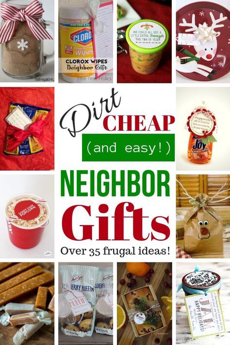 Christmas Neighbor, Neighbor Christmas Gifts, Frugal Family, Free Printable Gift Tags, Dirt Cheap, Christmas On A Budget, Budget Printables, Neighbor Gifts, Cheap Gifts