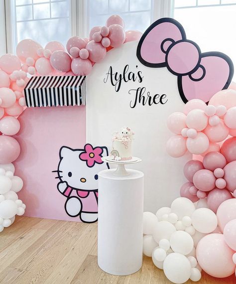 Hello Kitty Backdrop, Hello Kitty Birthday Decorations, Hello 16, Sanrio Birthday, Hello Kitty Birthday Theme, Hello Kitty Theme Party, Hello Kitty Decorations, Hello Kitty Birthday Party, Hello Kitty Themes