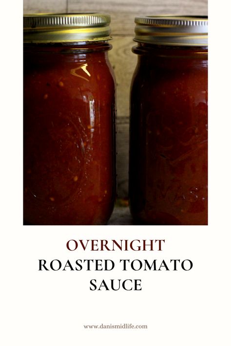 If you've been searching for the perfect tomato sauce with rich, deep flavors, look no further. My step-by-step guide will walk you through the simple yet magical process of slow-roasting tomatoes overnight to create a sauce that's bursting with intense taste. BONUS! Use this sauce for soup and pizza sauce! Roasted Tomato Sauce Homemade, Tomato Sauce Homemade, Roasting Tomatoes, Hot Banana Peppers, Freezing Tomatoes, Tomato Growing, Slow Roasted Tomatoes, Roasted Tomato Sauce, Fresh Tomato Sauce