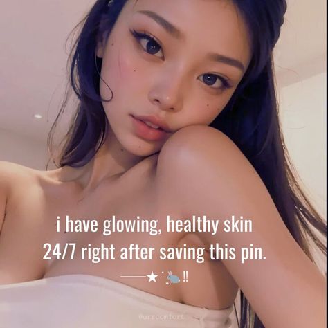 clear skin,glowing skin, glow-up,soft smooth and silk like skin.  #affirmation #affirmationquotes Subliminal Clear Skin, Real Glow Up, How To Maintain Clear Skin, Soft Beauty Aesthetic, Beauty Goals Aesthetic, Clear Skin Manifest Aesthetic, Glow Up Wonyoungism, Clear Skin Vision Board Ideas, Glowing Skin Quotes