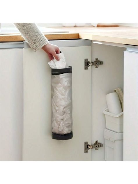 1pc Kitchen Plastic Bag Dispenser, Garbage Storage Bag Holder, Garbage Bag Storage Dispenser | SHEIN USA Garbage Bag Storage, Garbage Bag Organization, Garbage Bag Holder, Garlic Storage, Plastic Bag Dispenser, Garbage Storage, Plastic Bag Holder, Bag Rack, Grocery Bag Holder