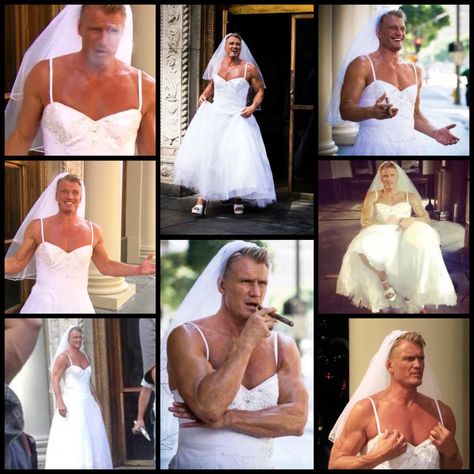 Dolph Lundgren 80s, Anime Nose, Dolph Lundgren, Apple Pen, Brandon Lee, A Wedding Dress, Terminator, A Wedding, One Shoulder Wedding Dress